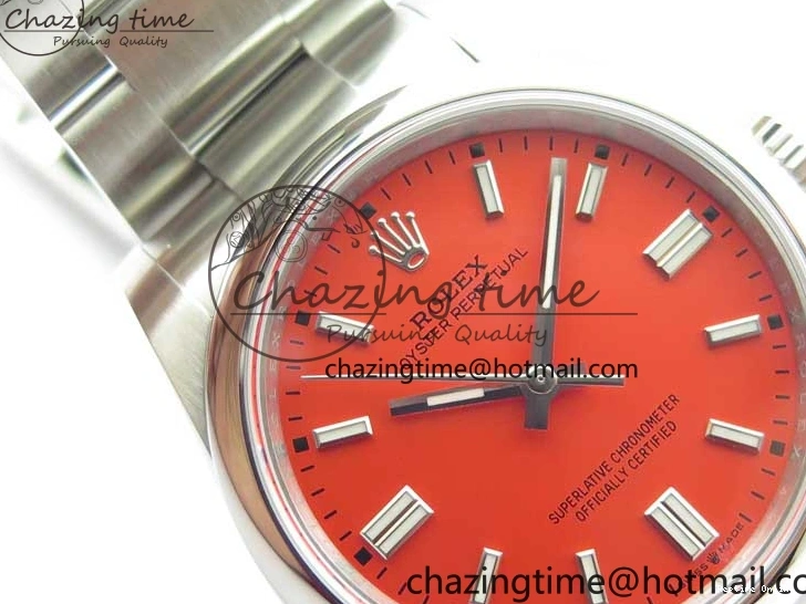 0510 Seasonal Oyster Perpetual 36mm 126000 BP Best Edition Red Dial on SS Bracelet 2652